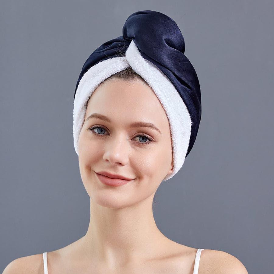 Silk Double-Sided Wear Hair-Drying Cap
