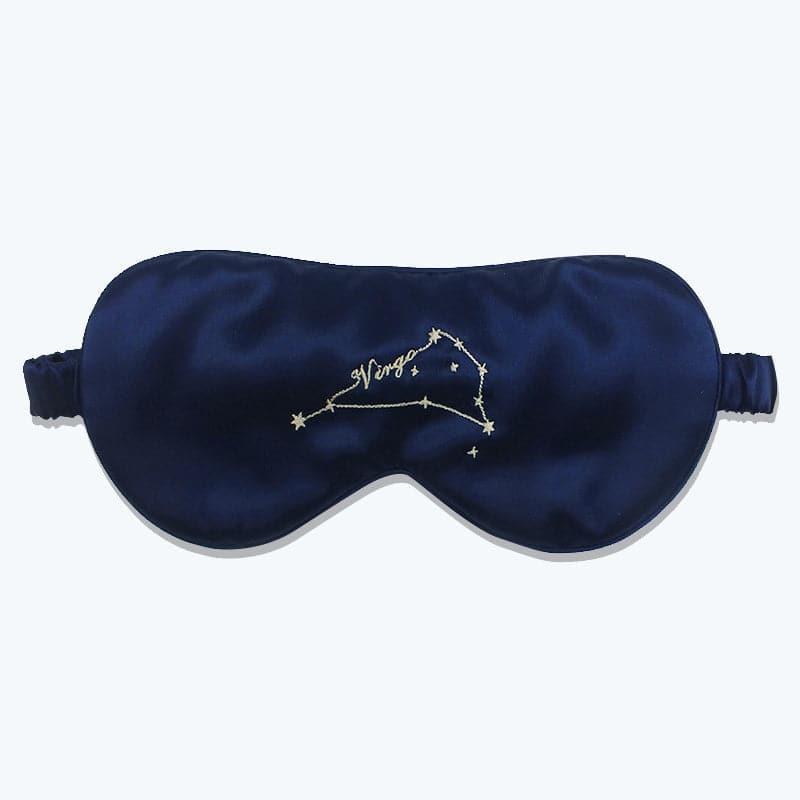 Zodiac Embroidered Silk Eye Mask