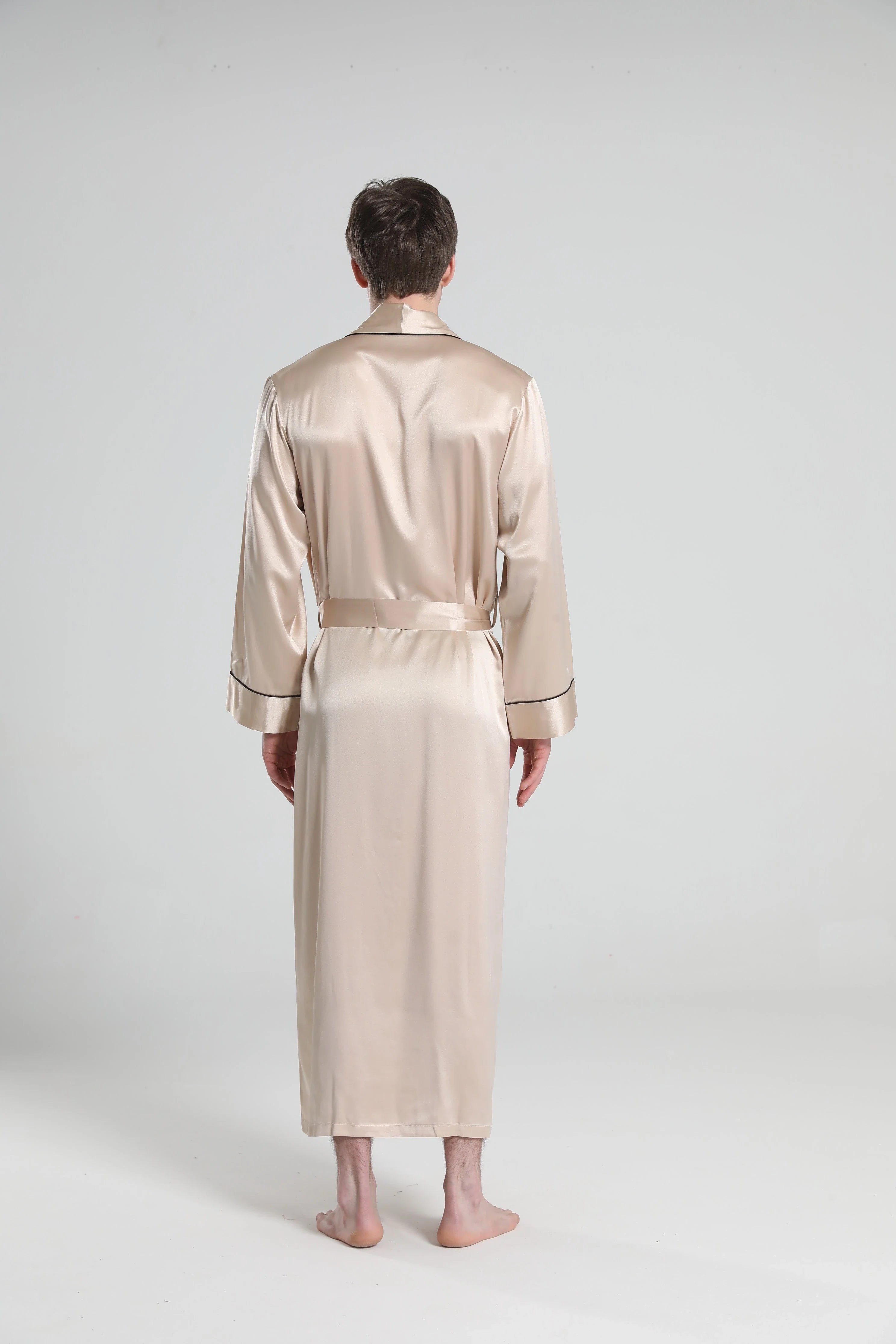 22 Momme Silk Robe Pajamas For Men