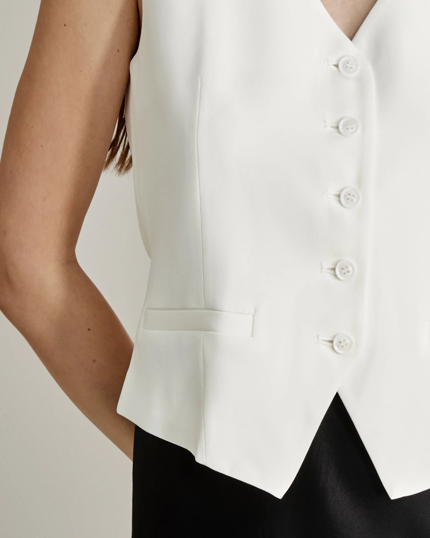Women's Silk Suit Vest