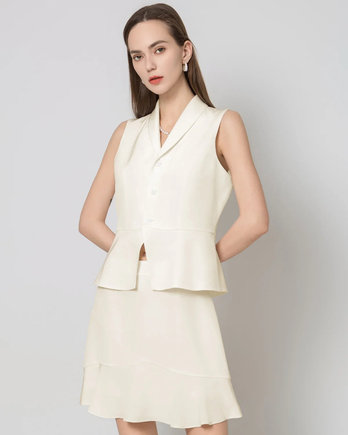 40 Momme V-Neck Silk Vest