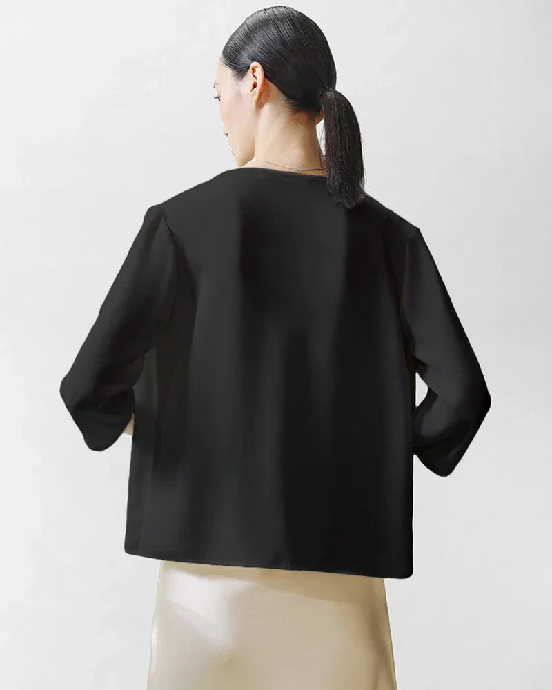 Women's Basic Silk Cardigan