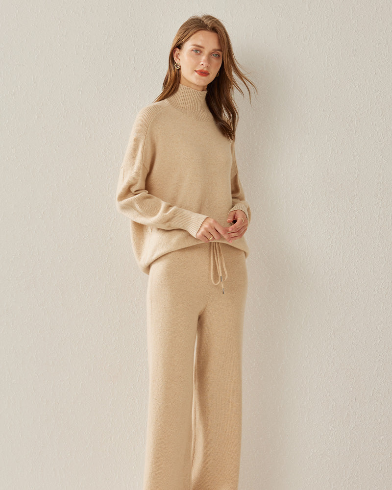 Turtleneck Oversized Cashmere Sweater