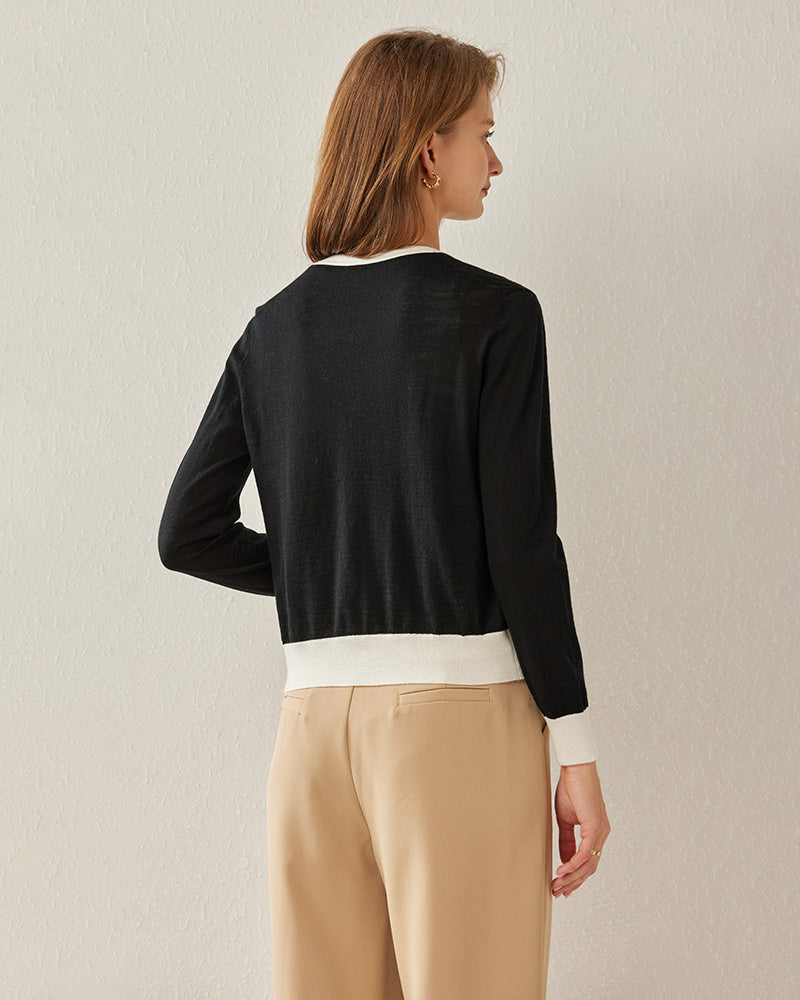 Cropped Women's Cozy Sweater Cardigan