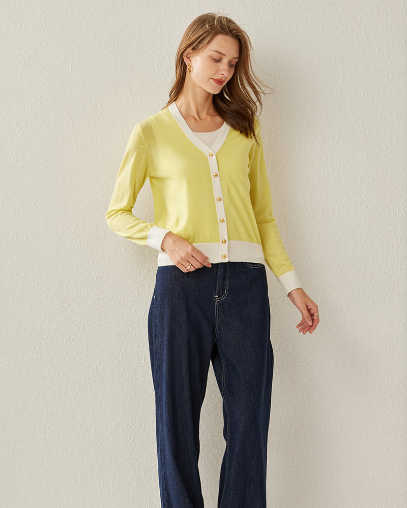 Cropped Women's Cozy Sweater Cardigan