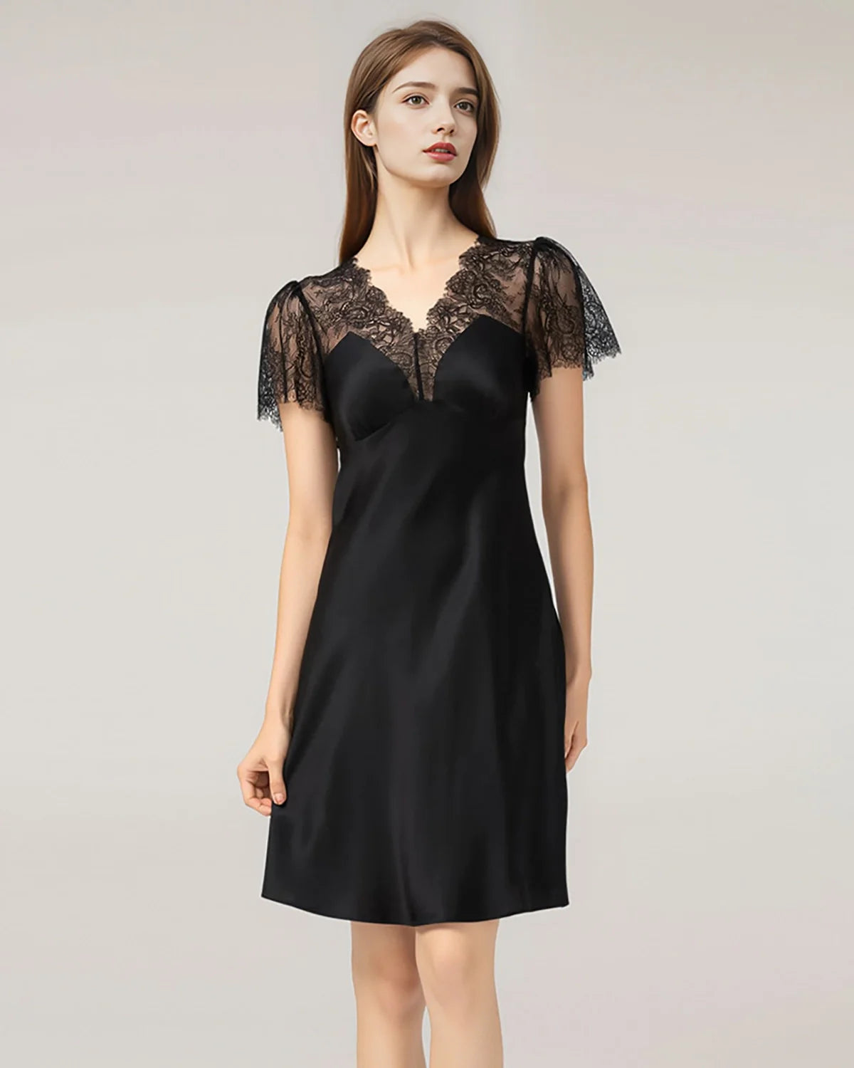 Women's Lace Silk Nightgown