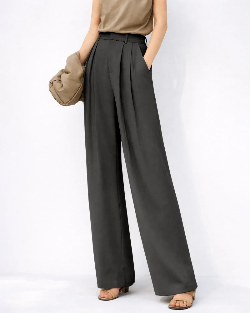 30 Momme High Waist Silk Wide Leg Pants