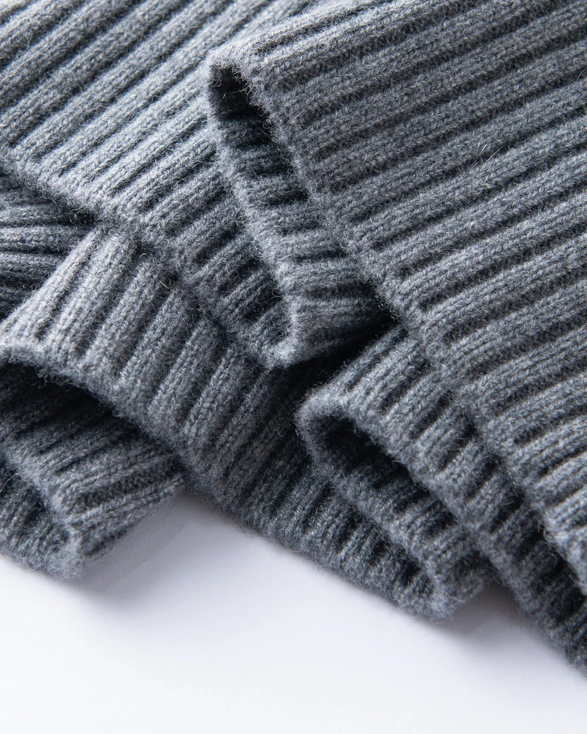 Cable Knit Half Zip Cashmere Sweater with Collar