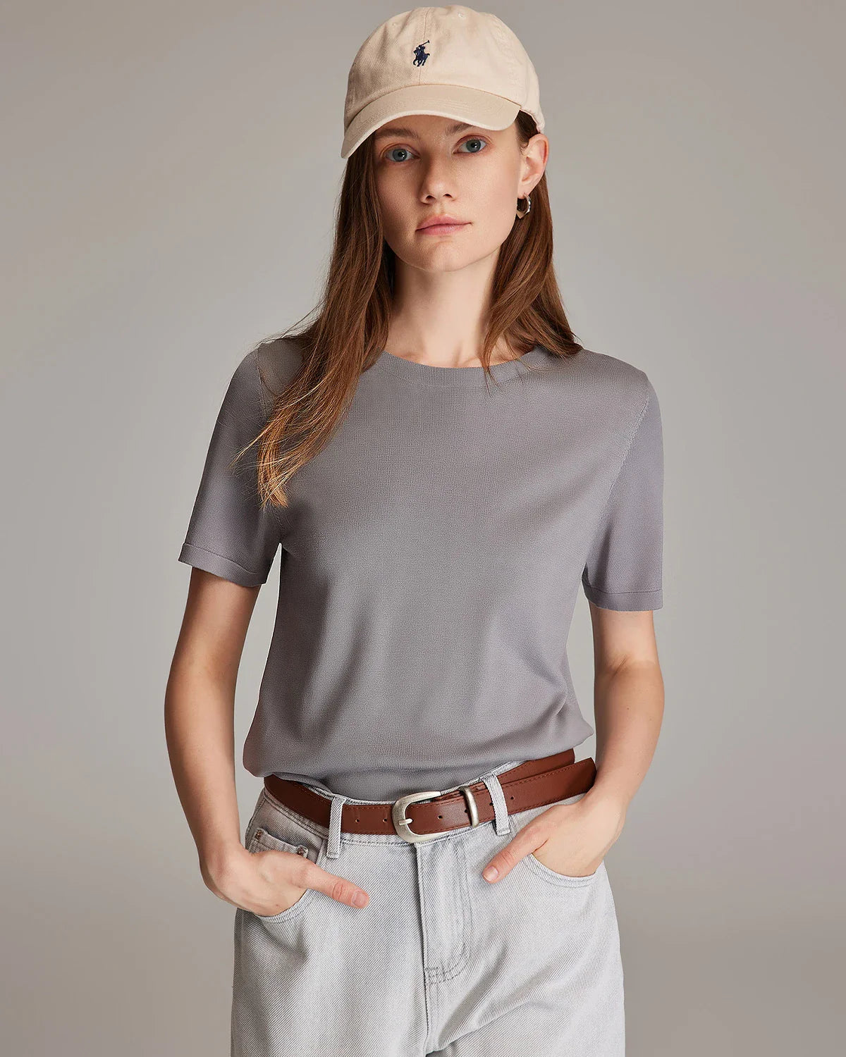 Women's Short Sleeve Silk Jersey