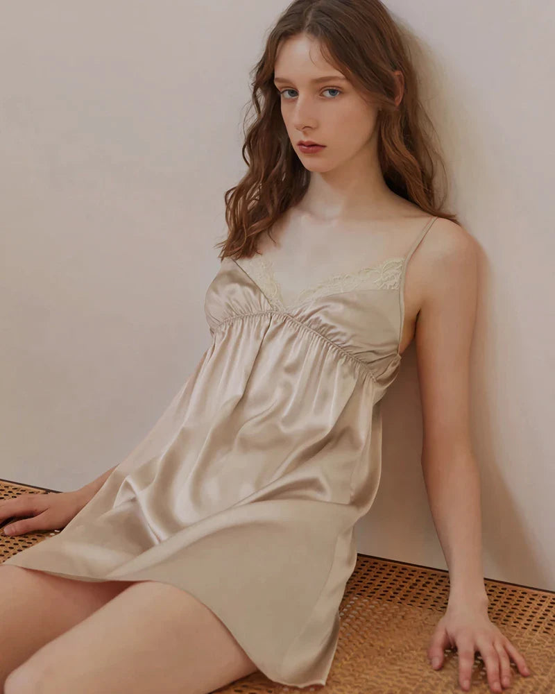 Washable Silk Lace Nightgown