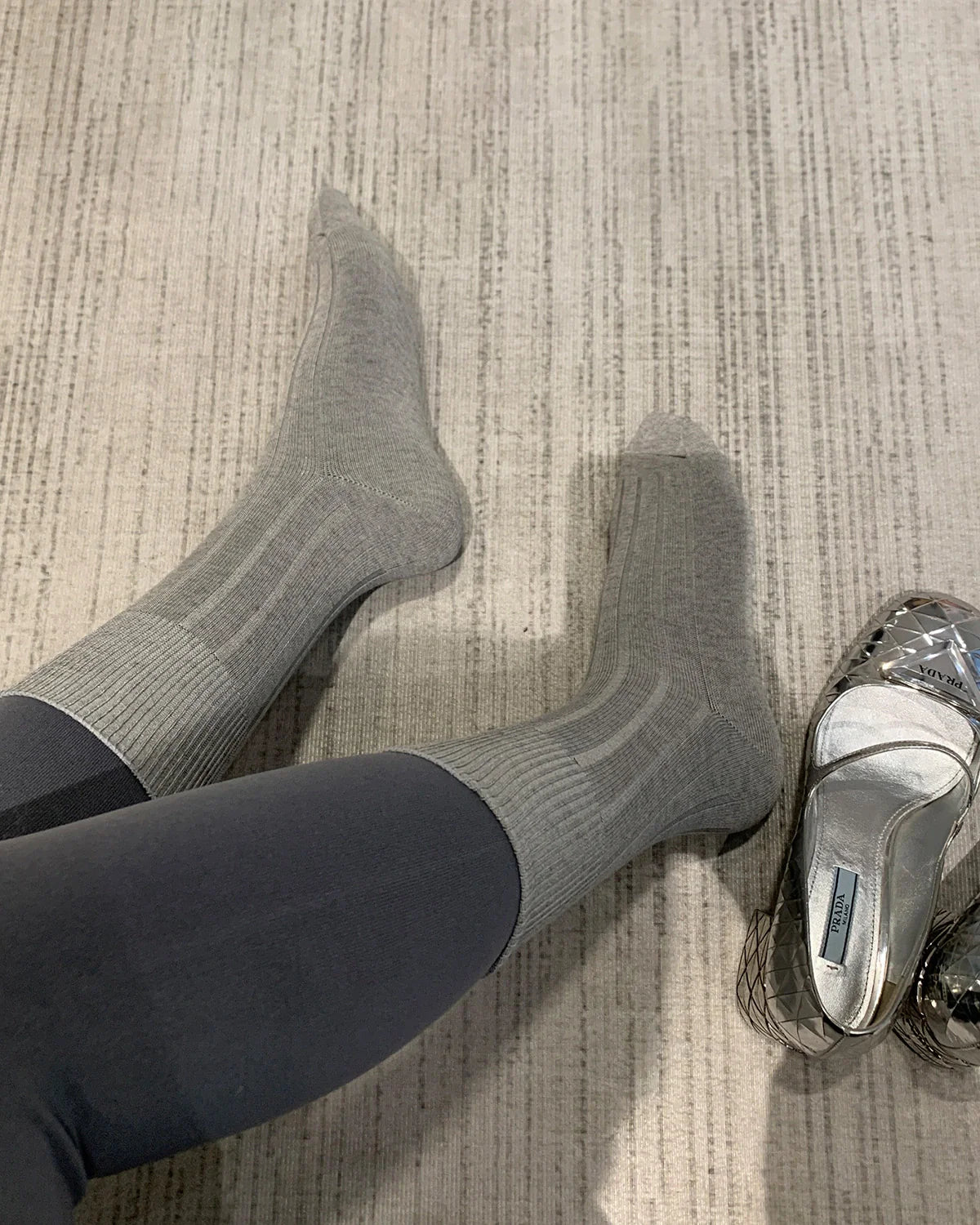 Women Cashmere Modal Blend Crew Socks