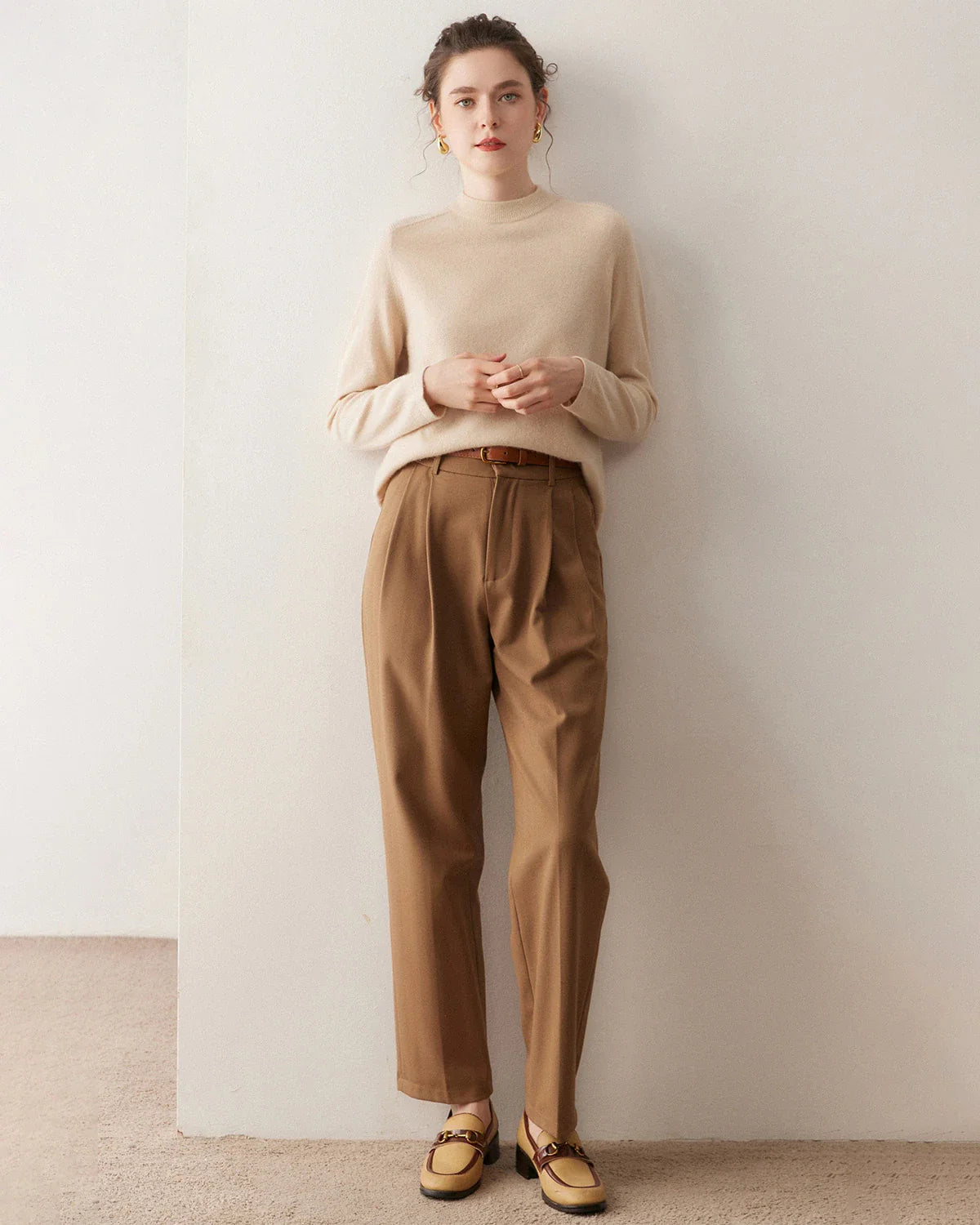 Women’s Half Mock Neck Cashmere Sweater