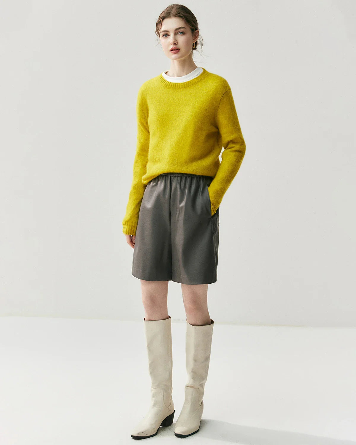 Women's Lightweight Crew Neck Cashmere Sweater