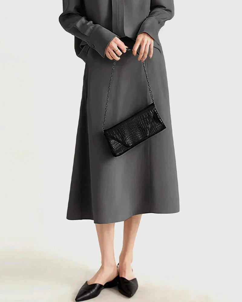 30 Momme Silk Blouse with Slit