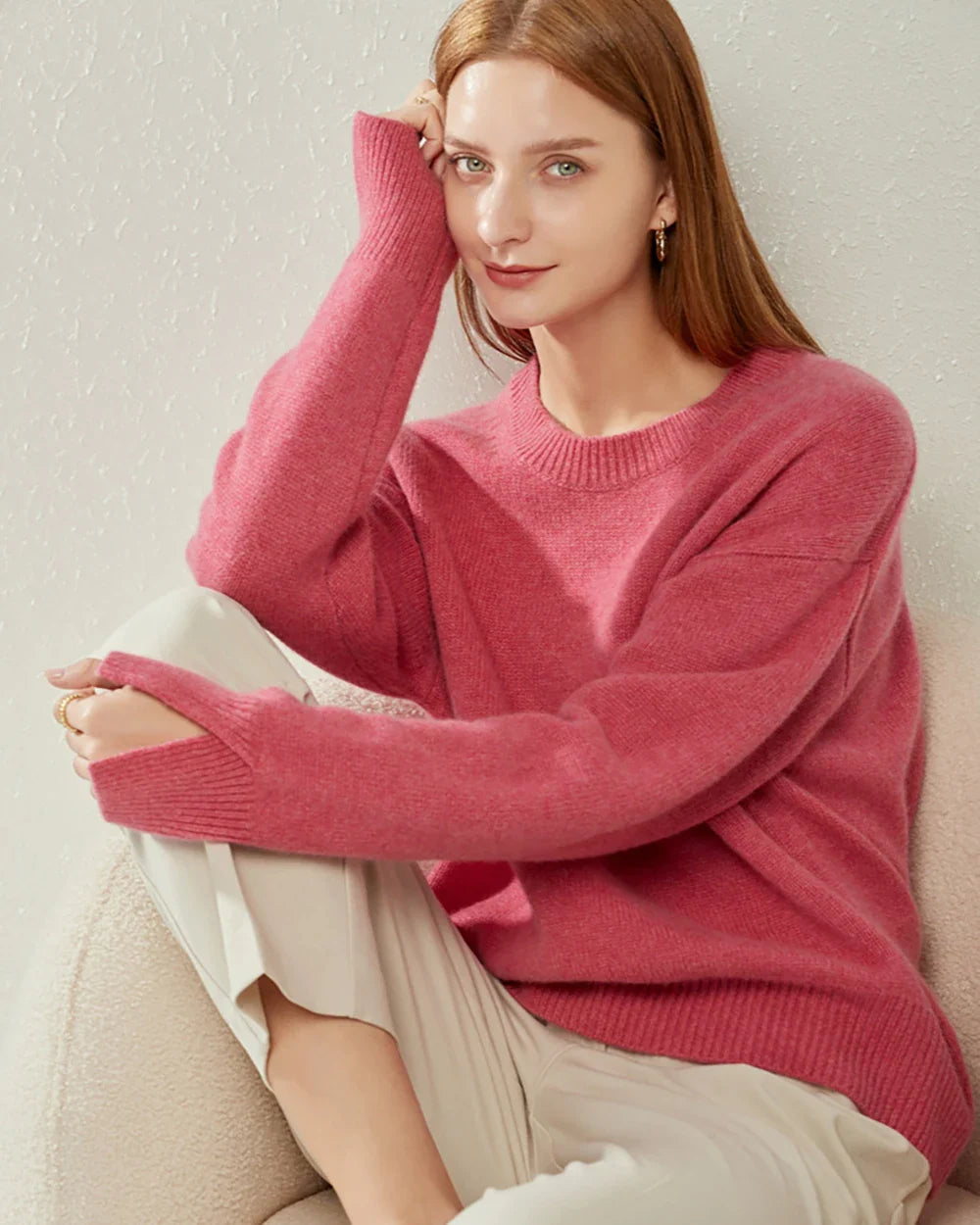 Loft Crew Neck Cashmere Sweater