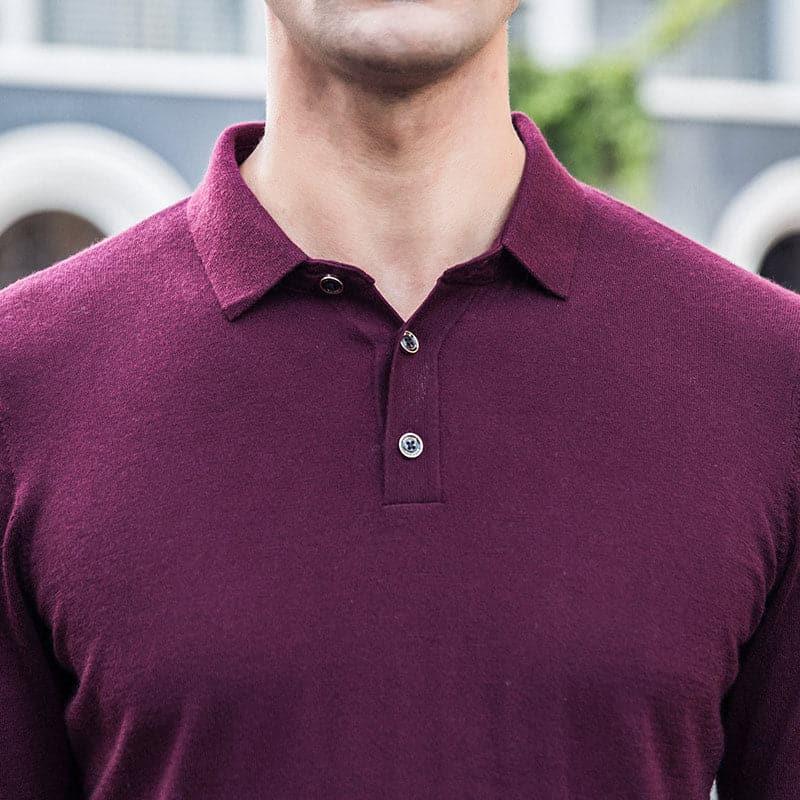 Mens Polo Cashmere Sweater