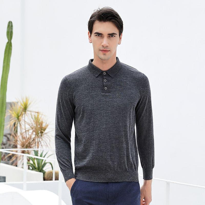 Mens Polo Cashmere Sweater