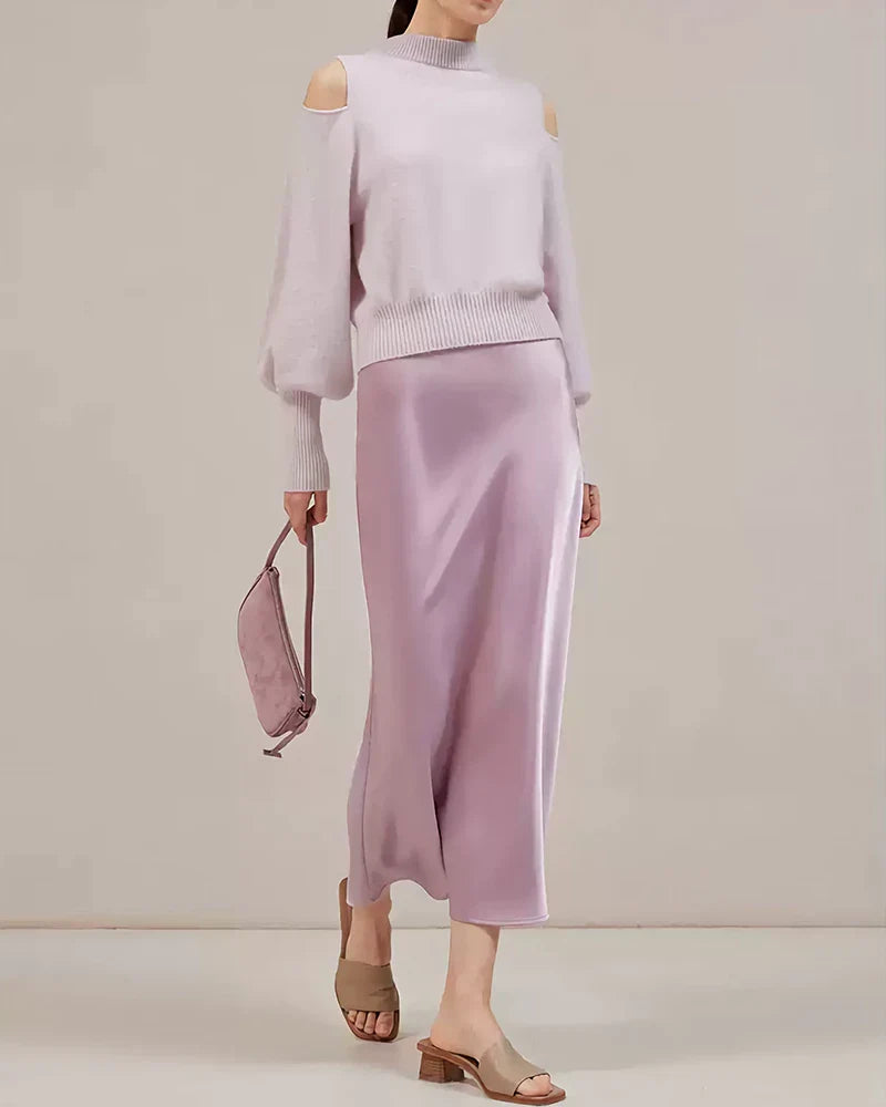22 Momme Silk Maxi Skirt