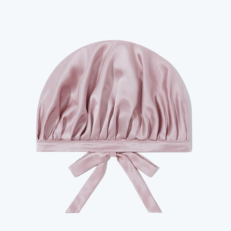 Silk Hair Care Sleep Cap With Bow Knot