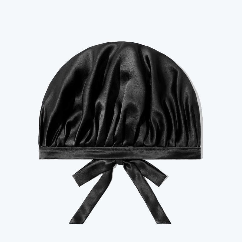 Silk Hair Care Sleep Cap With Bow Knot