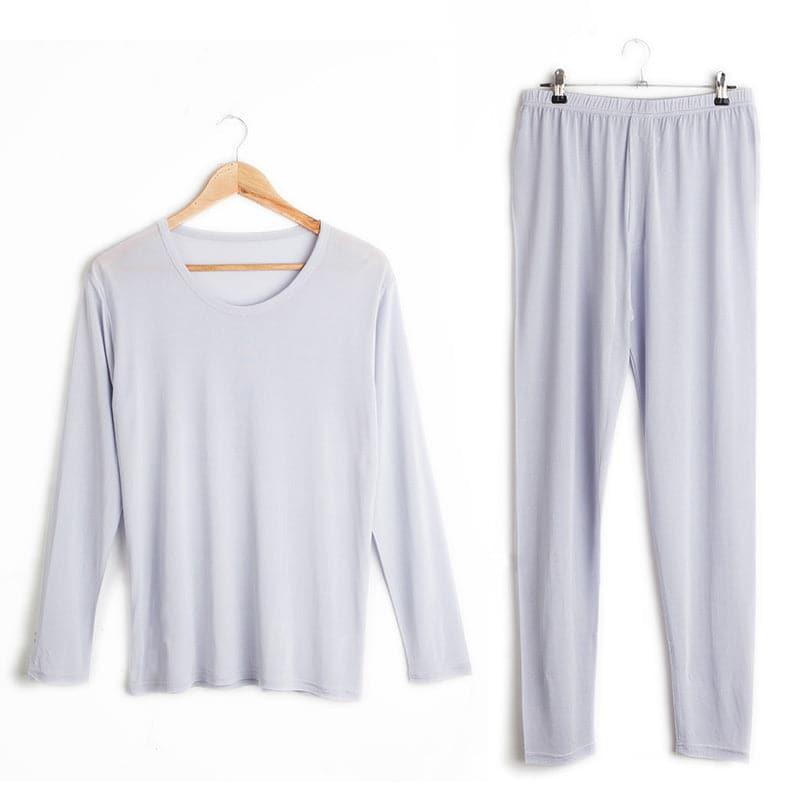 Men's 100% Silk Lightweight Thermal Underwear Set