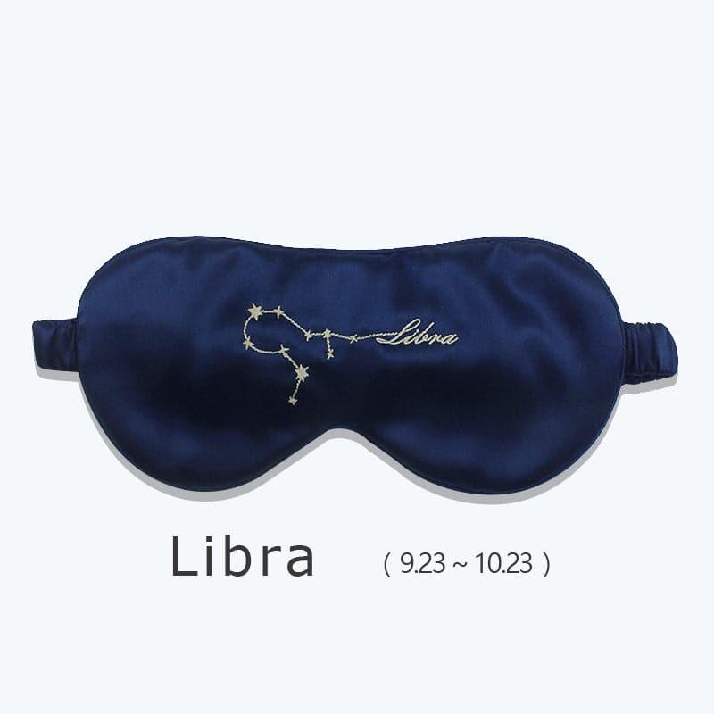 Zodiac Embroidered Silk Eye Mask
