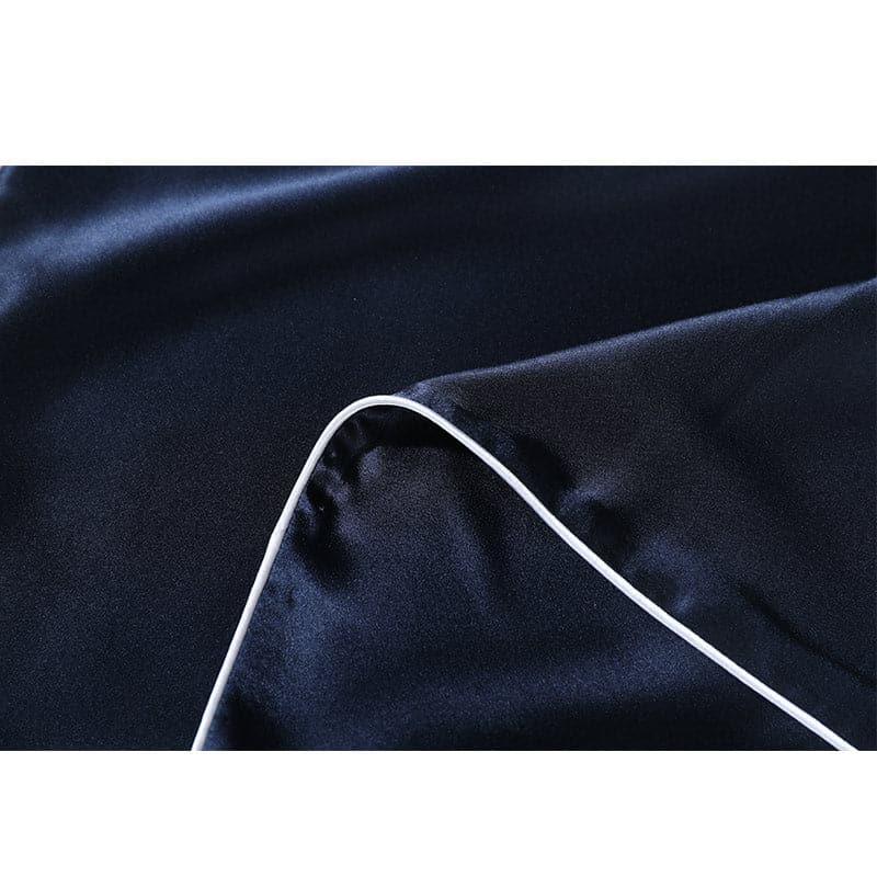 19 Momme Pure Silk Piping Pillowcase