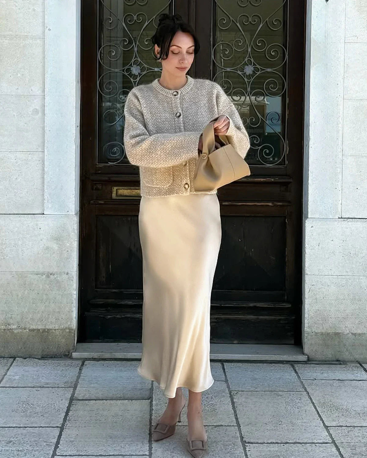 22 Momme Silk Maxi Skirt
