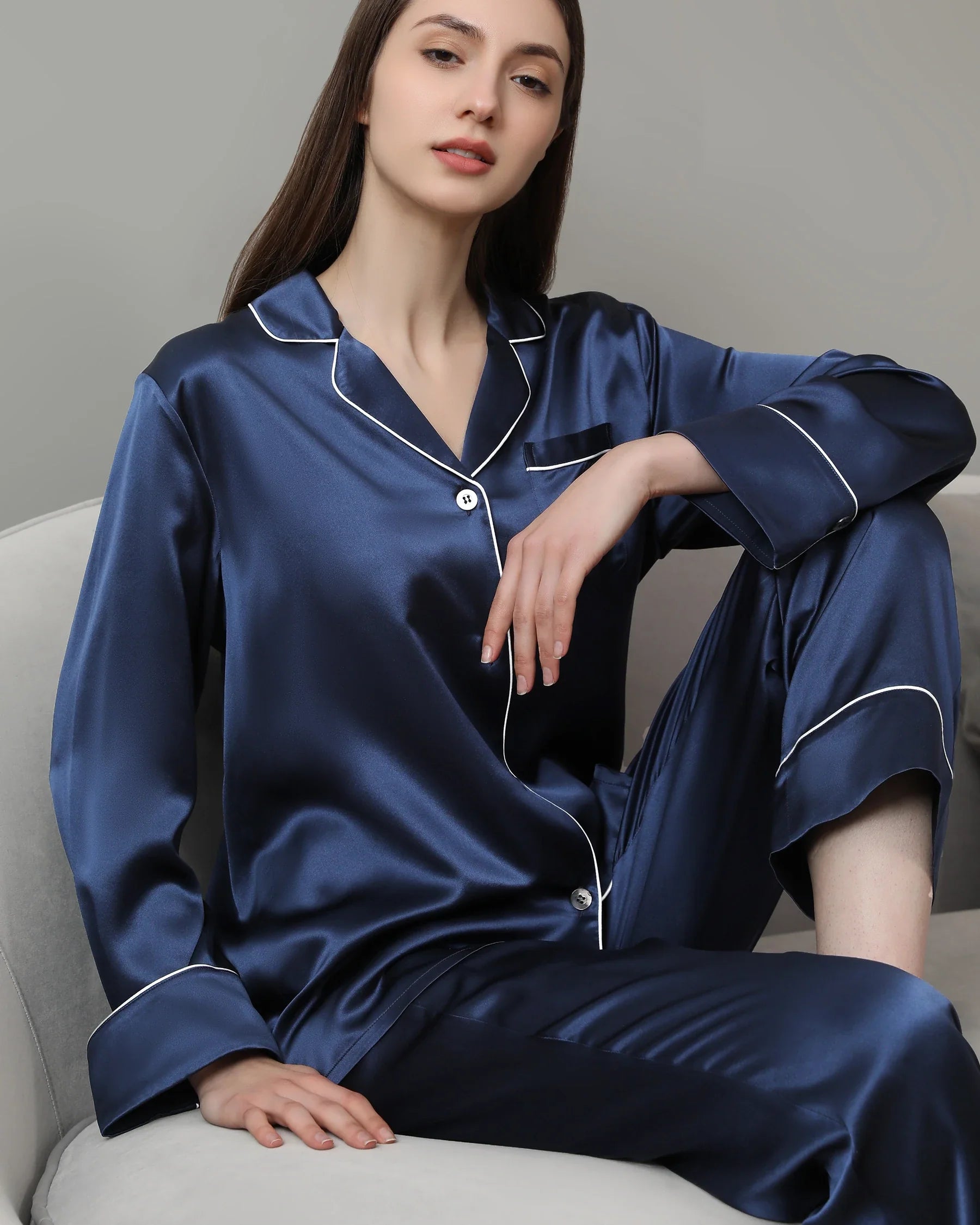 22 Momme Classic Silk Pajamas Set