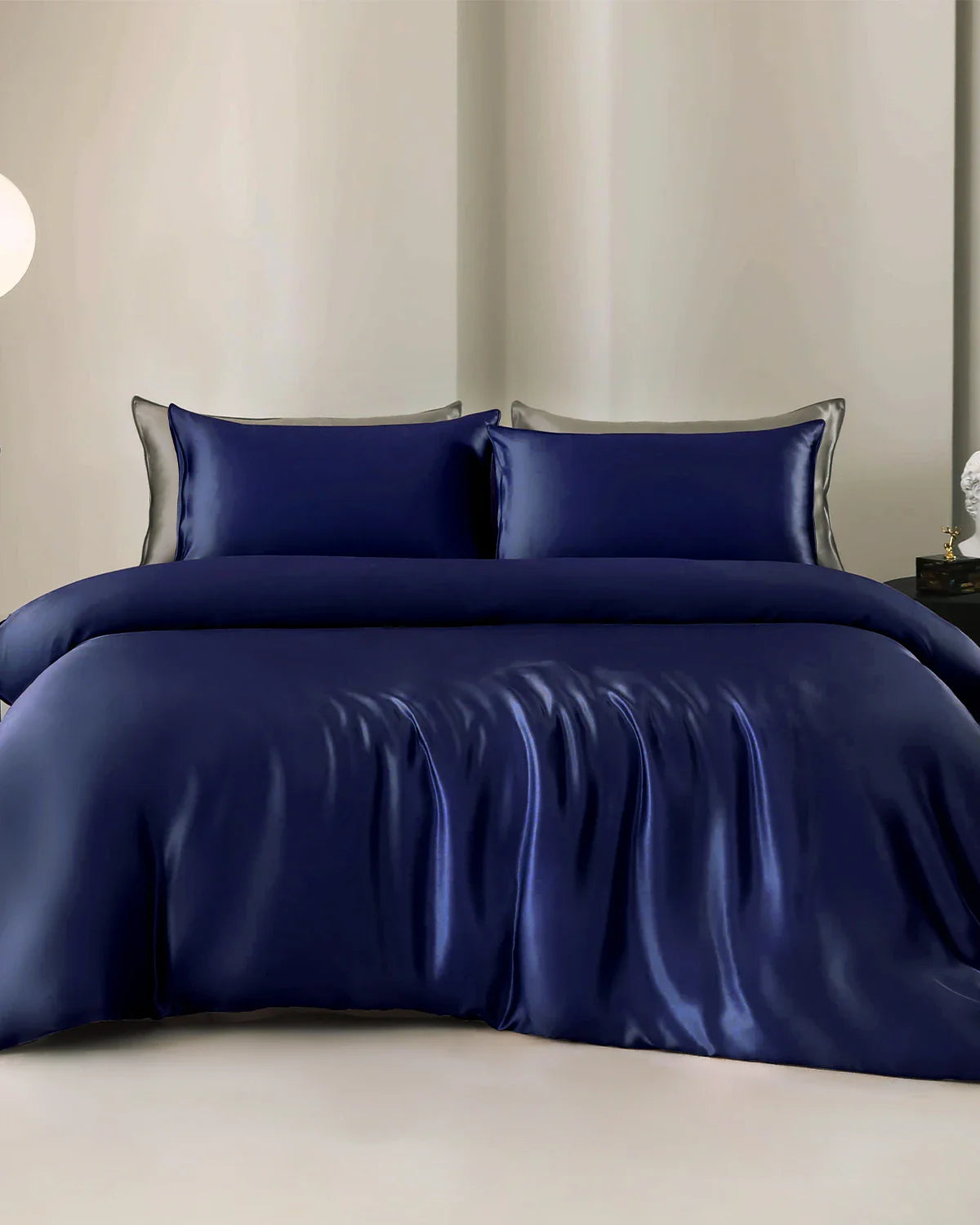 22 Momme 4PCS Silk Duvet Cover and Flat Sheet Set