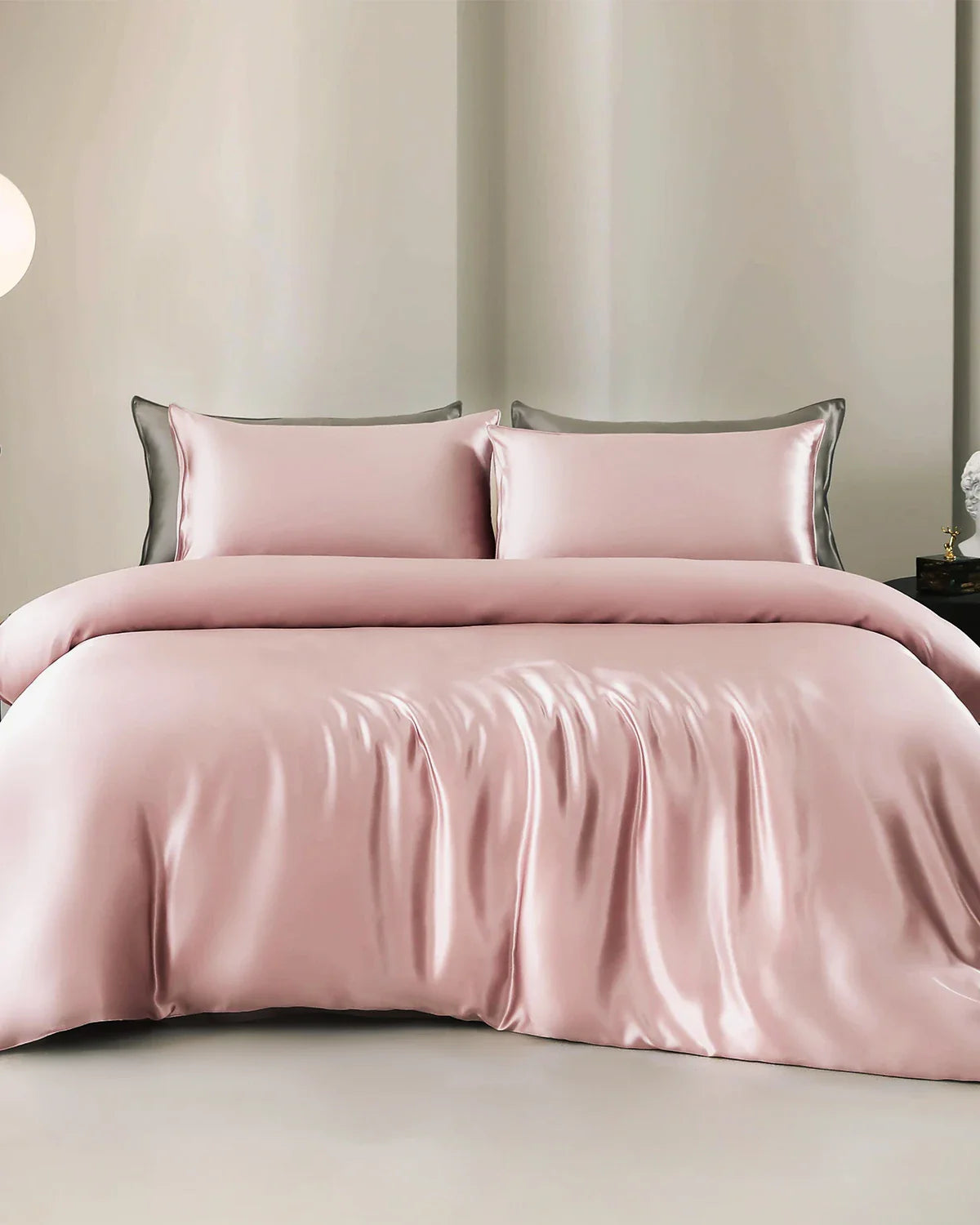 25 Momme 4PCS Silk Duvet Cover and Flat Sheet Set