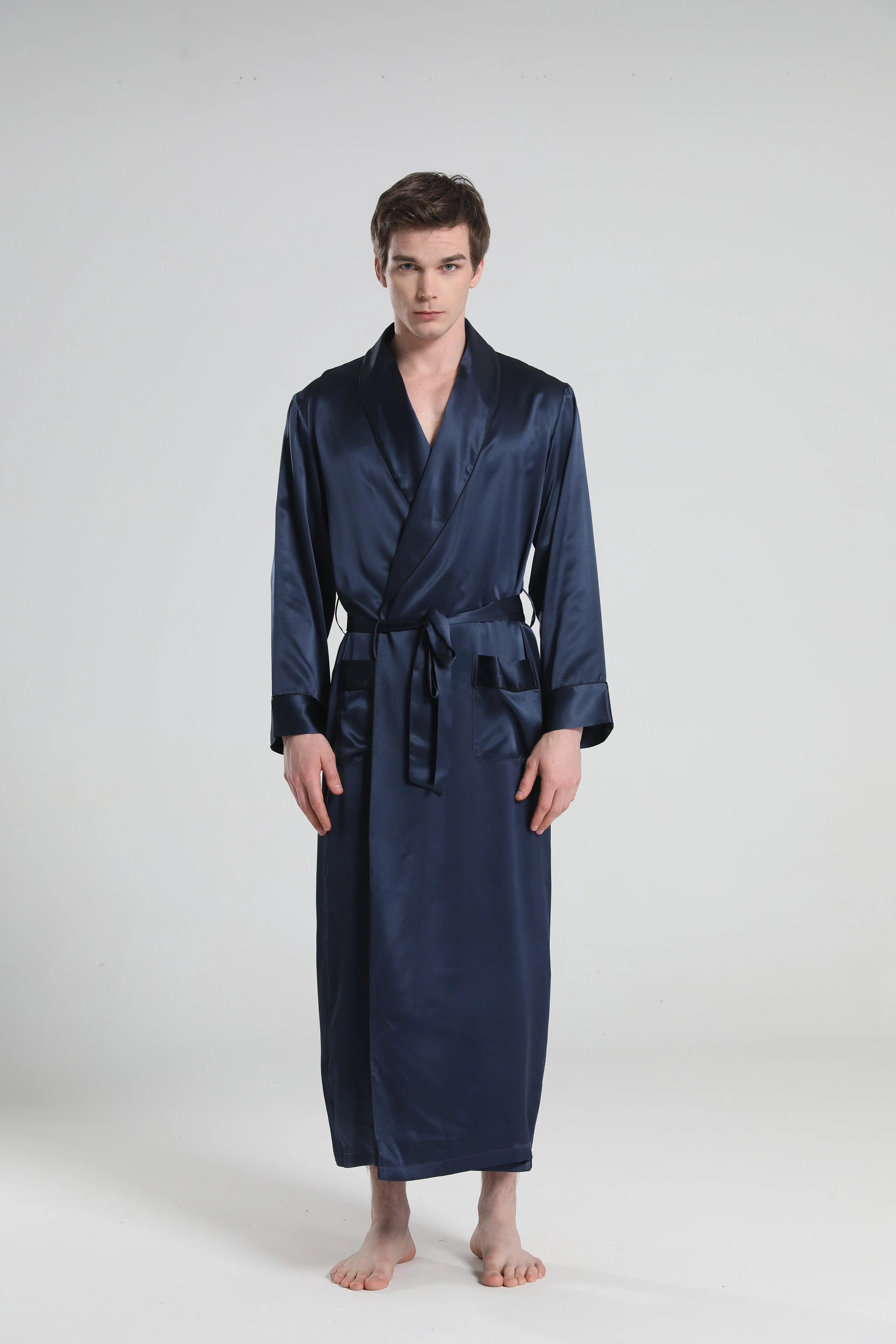 22 Momme Silk Robe Pajamas For Men