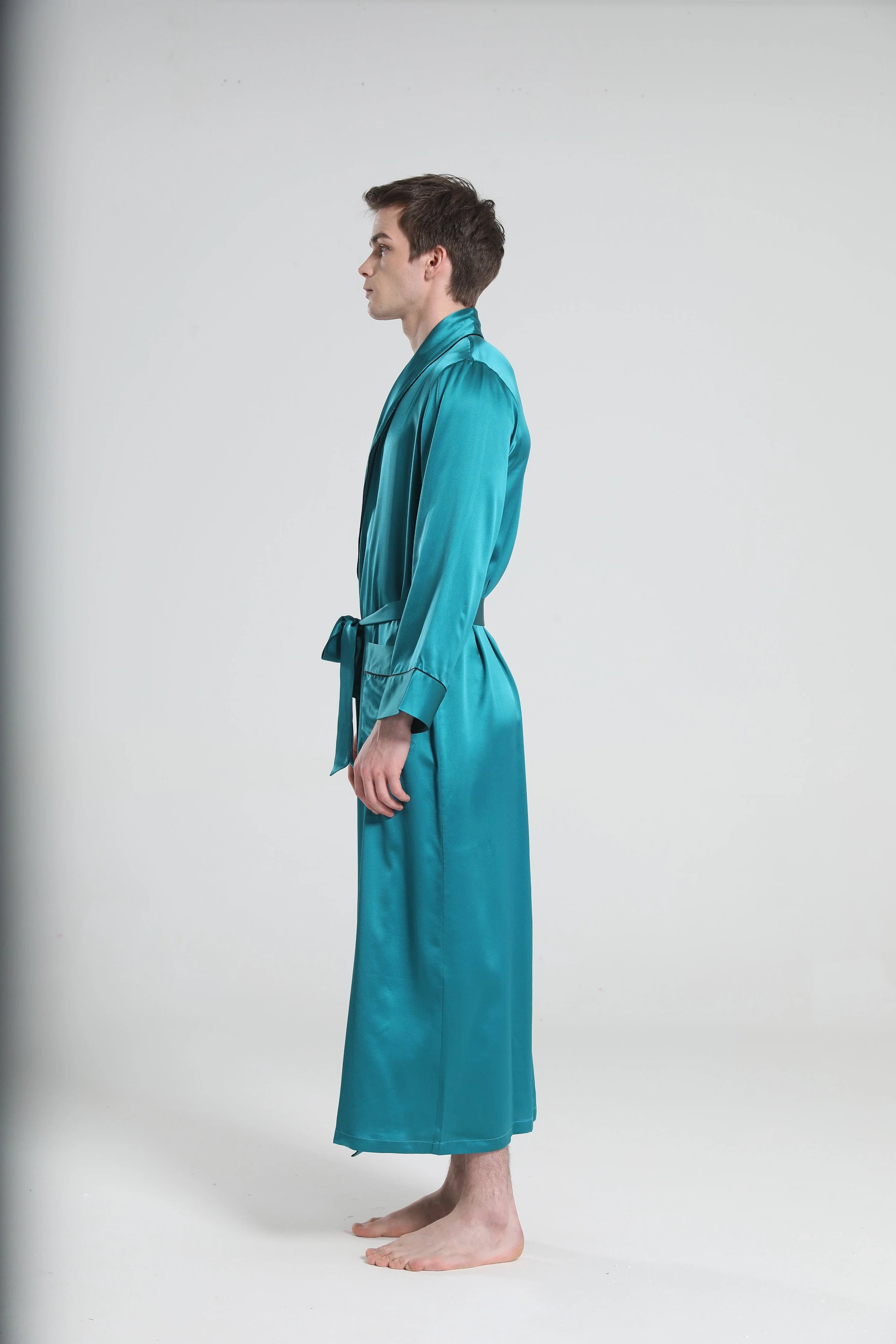 22 Momme Silk Robe Pajamas For Men