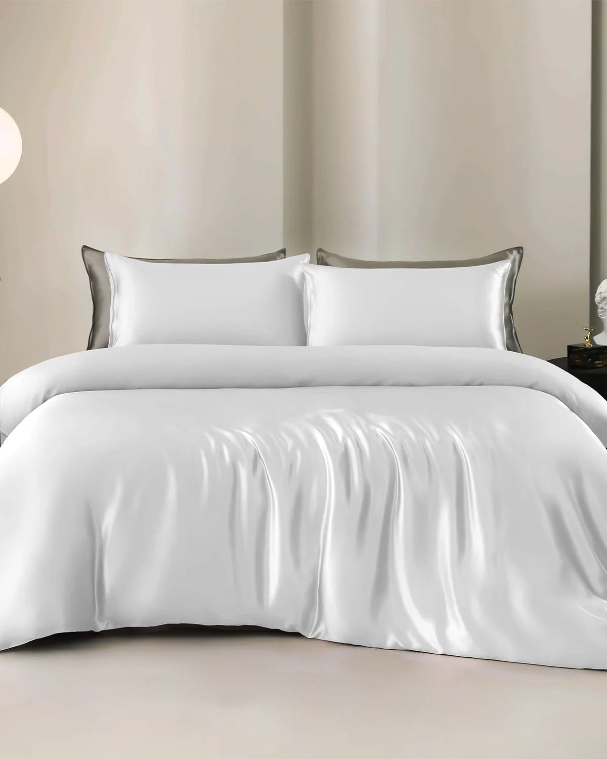 25 Momme 4PCS Silk Duvet Cover and Flat Sheet Set