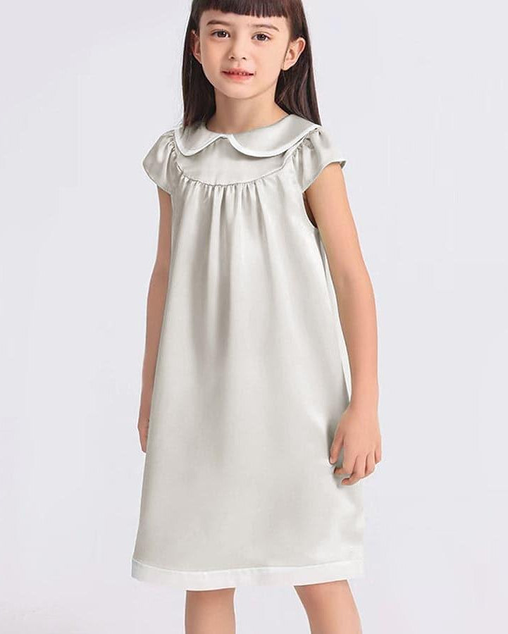 Kids Baby Girl Silk Nightgown
