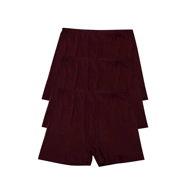 3 Pcs Large Elasticity Knit Soft Silk Boxer Shorts