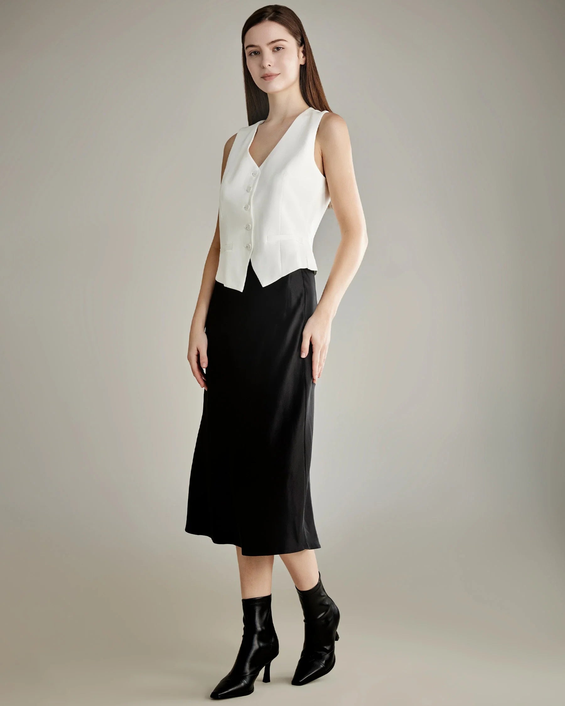 Women's Silk Suit Vest