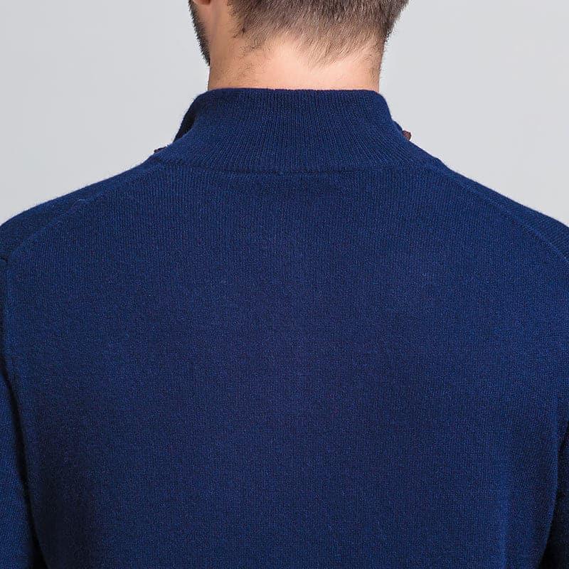 Men's Cashmere Quarter Zip Pullover