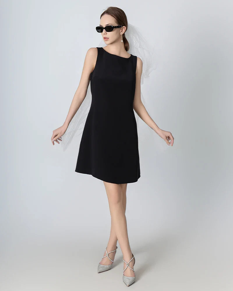 40 Momme A-line Silk Dress