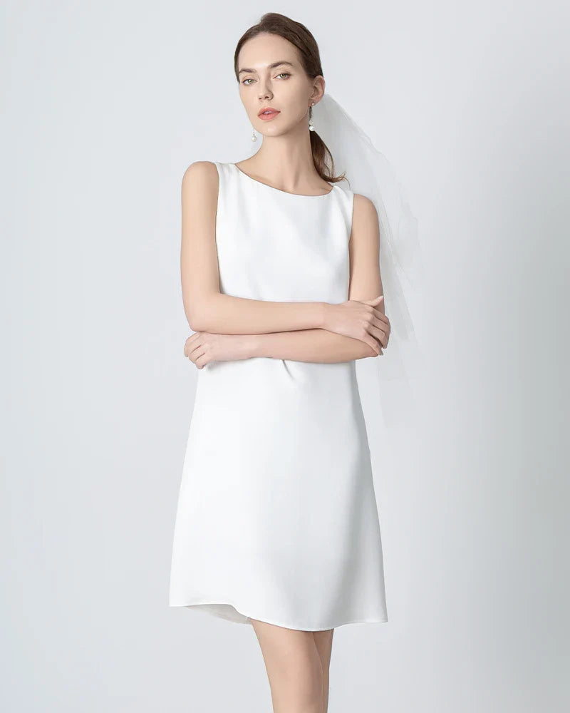 40 Momme A-line Silk Dress