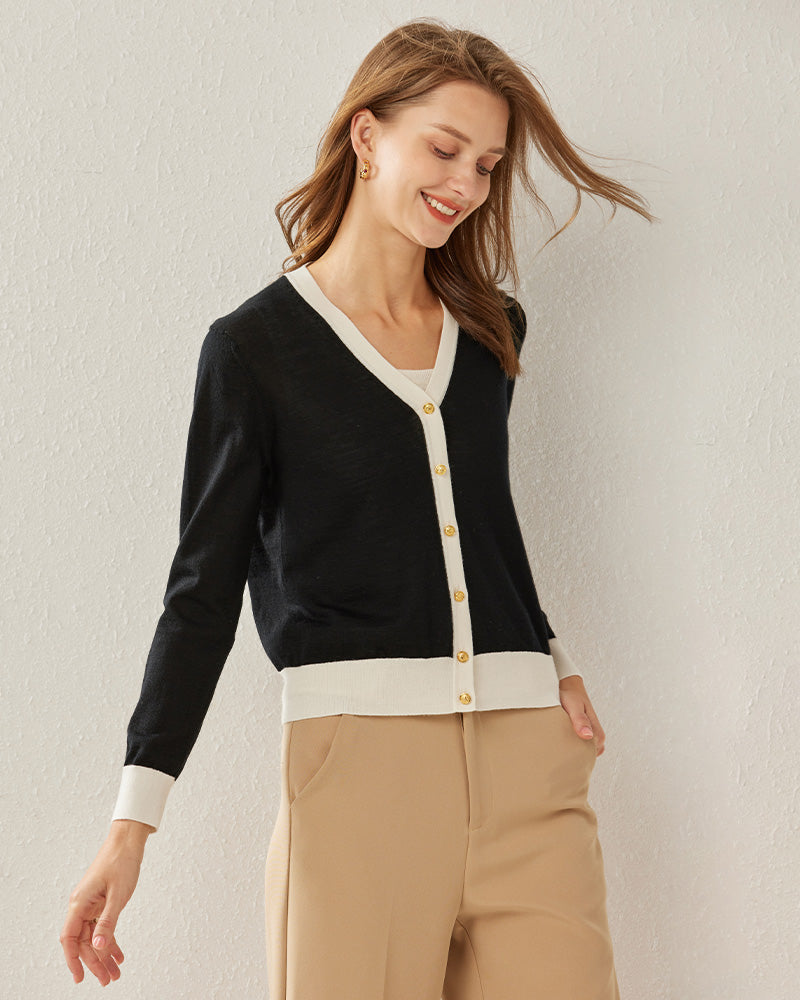 Cropped Women's  Cozy Sweater Cardigan