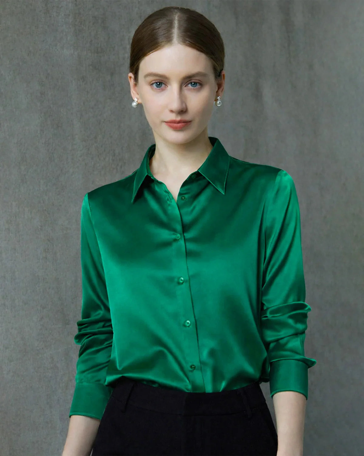 22 Momme Silk Long Sleeve Shirt for Women