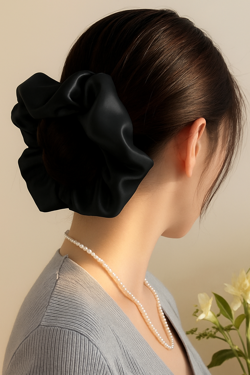 22 Momme Washable Silk Scrunchie 5cm