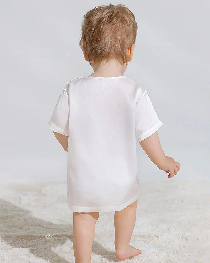 Short Sleeve Baby Silk T-Shirt
