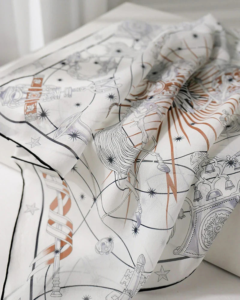 Chorus Stellarum Silk Square Scarf