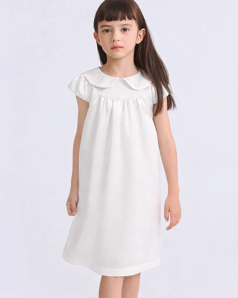 Kids Baby Girl Silk Nightgown