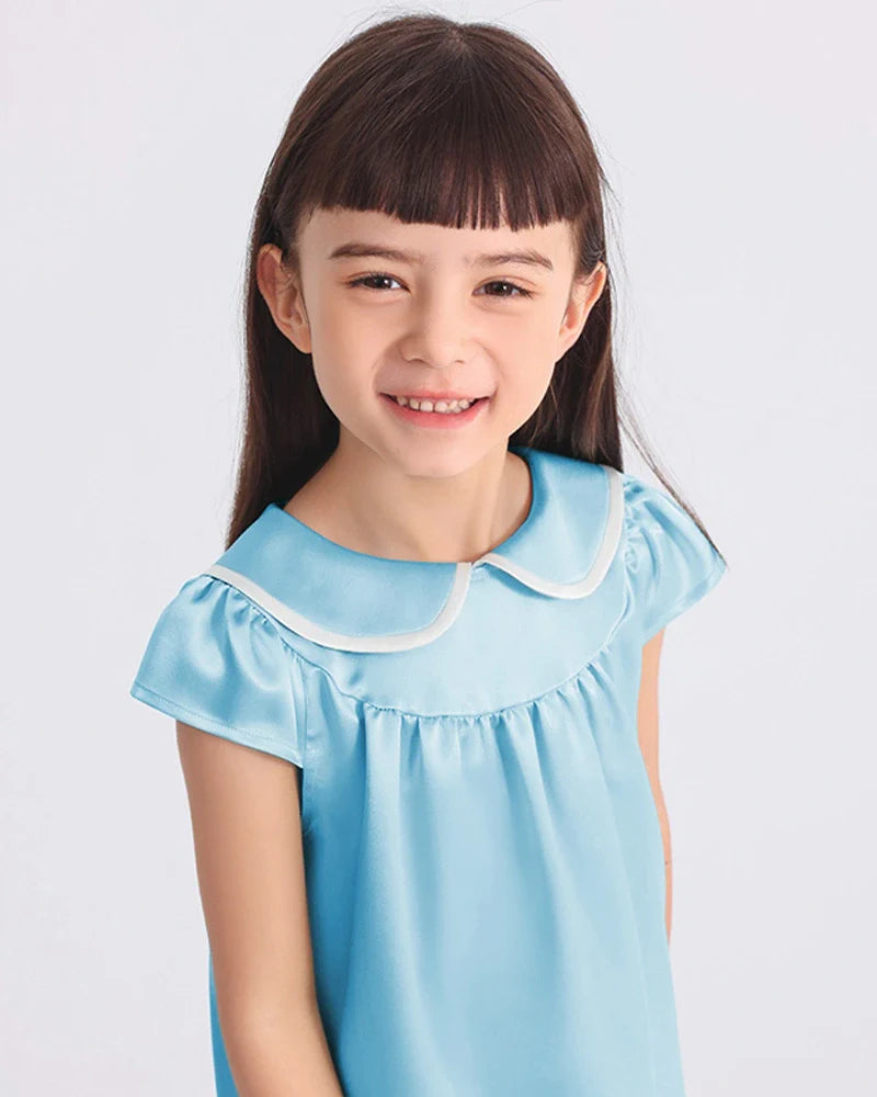 Kids Baby Girl Silk Nightgown