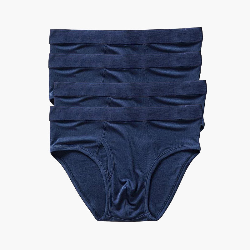 4Pcs Men's Silk Knit Briefs