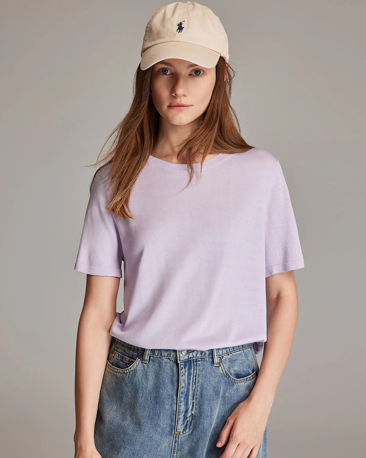 Women's Short Sleeve Silk Jersey