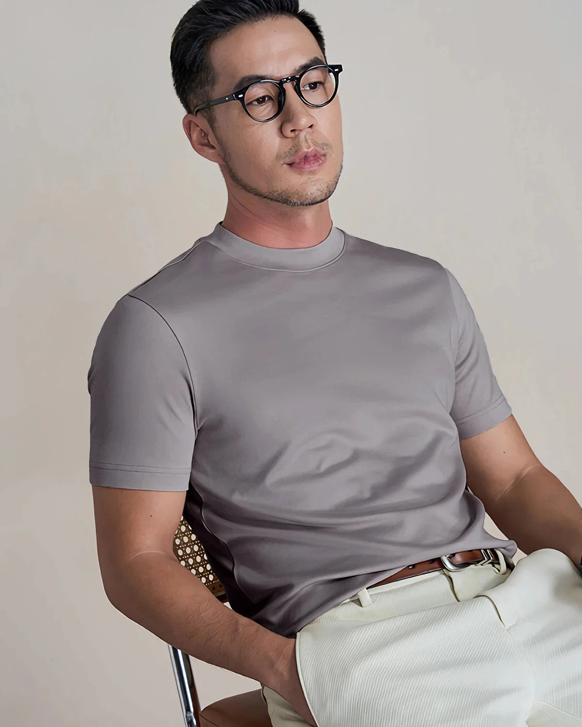 Men's Slim Fit Silk Jersey